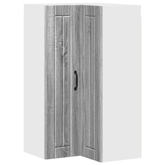 Wall Corner Cabinet LUCCA Grey Sonoma 57 x 57 x 100 cm