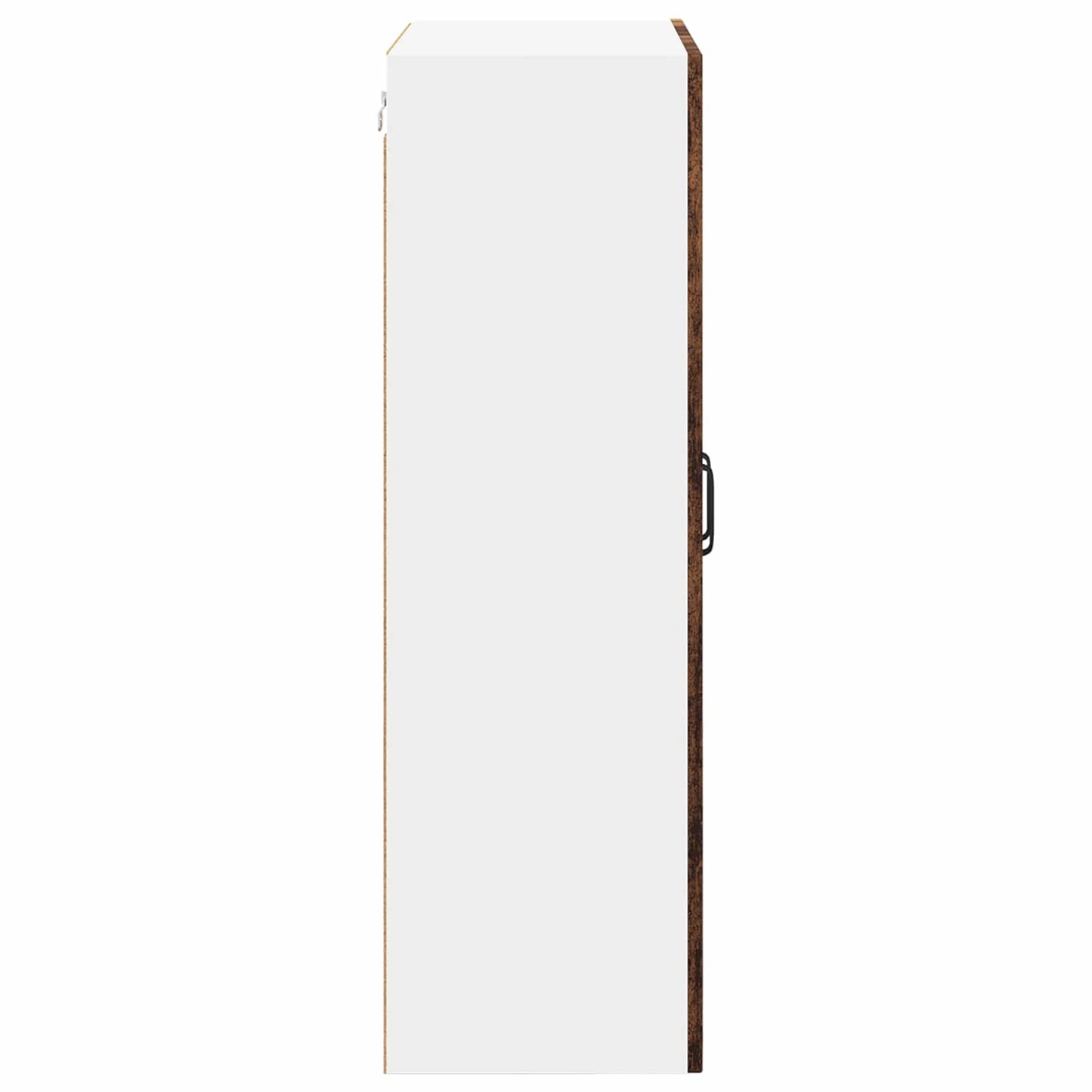 Wall Glass Cabinet LUCCA Old Wood 60 x 31 x 100 cm
