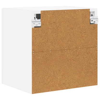 Wall Glass Cabinet PORTO 2 pcs White 40 x 31 x 40 cm