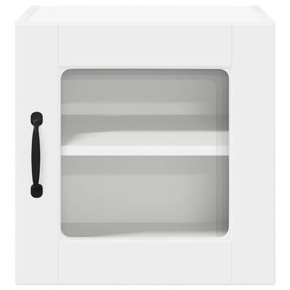 Wall Glass Cabinet PORTO 2 pcs White 40 x 31 x 40 cm