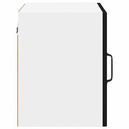 Wall Glass Cabinet PORTO 2 pcs Black 40 x 31 x 40 cm