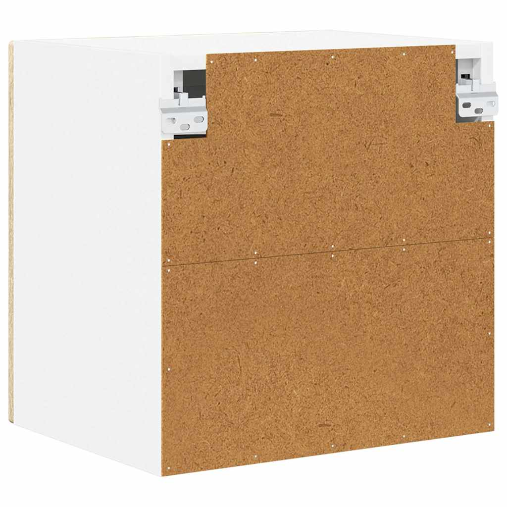 Wall Glass Cabinet PORTO Sonoma Oak 40 x 31 x 40 cm