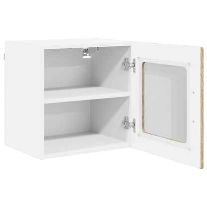Wall Glass Cabinet PORTO 2 pcs Sonoma Oak 40 x 31 x 40 cm