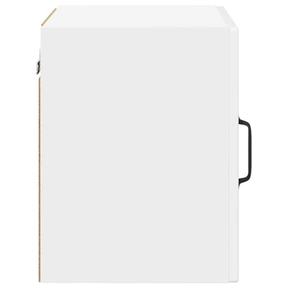 Wall Glass Cabinet PORTO High Gloss White 40 x 31 x 40 cm