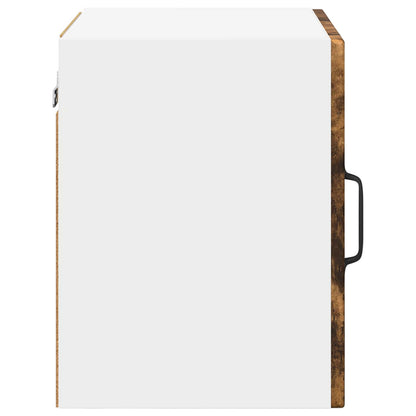 Wall Glass Cabinet PORTO 2 pcs Smoked Oak 40 x 31 x 40 cm