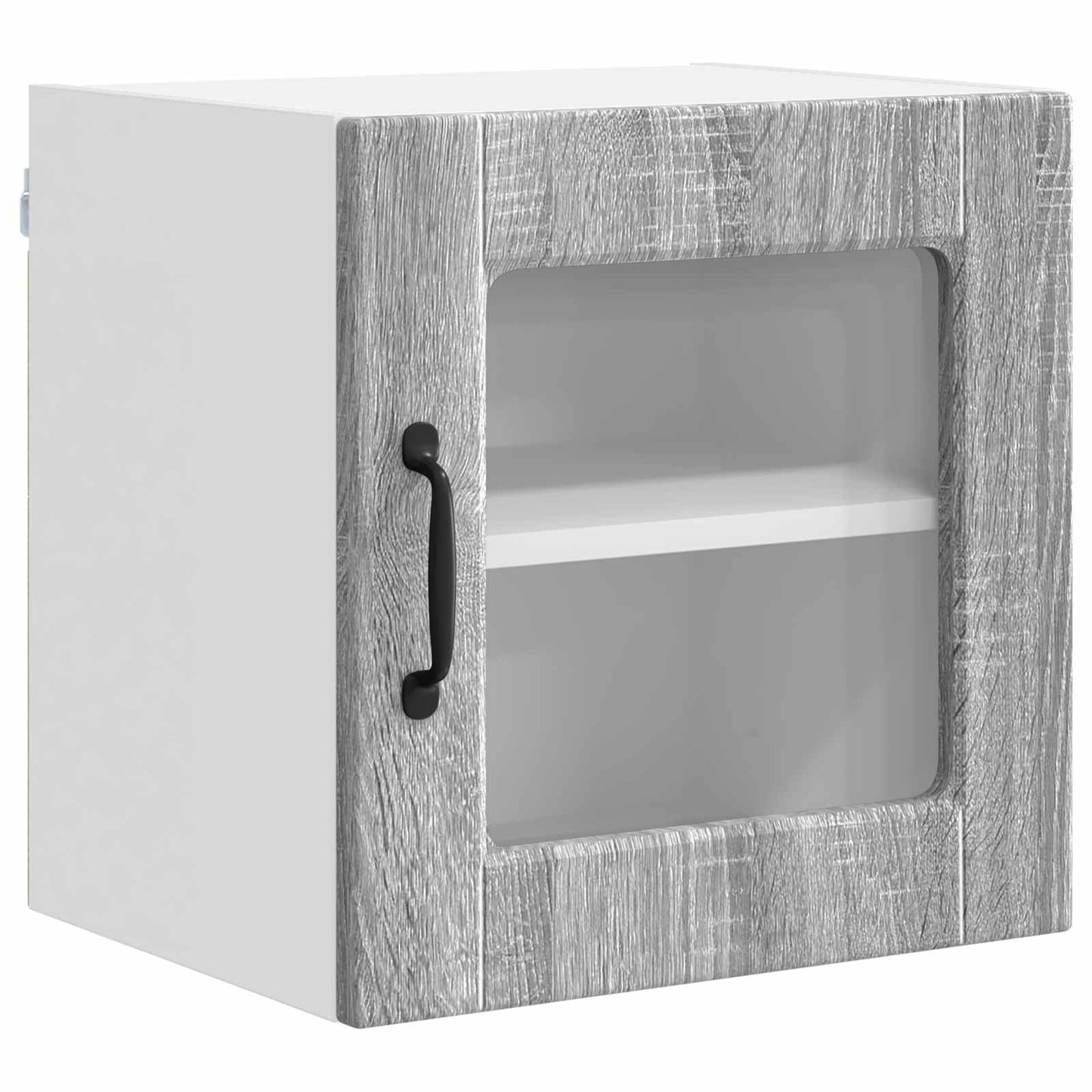 Wall Glass Cabinet PORTO 2 pcs Grey Sonoma 40 x 31 x 40 cm