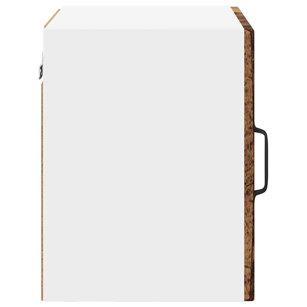 Wall Glass Cabinet PORTO Old Wood 40 x 31 x 40 cm