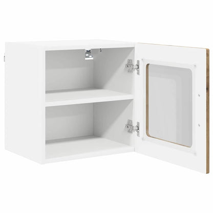 Wall Glass Cabinet PORTO 2 pcs Artisan Oak 40 x 31 x 40 cm