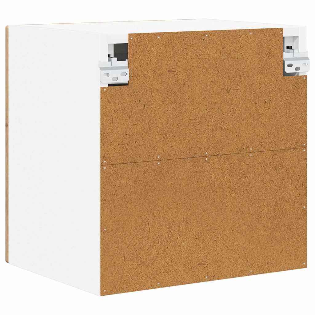 Wall Glass Cabinet PORTO 2 pcs Artisan Oak 40 x 31 x 40 cm