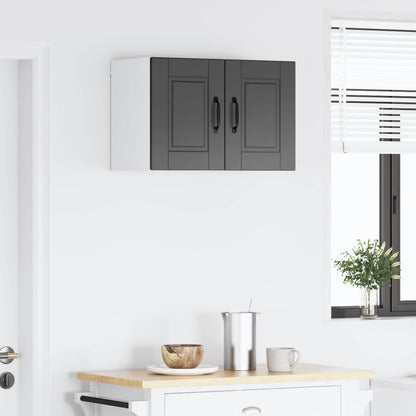 Wall Cabinet PORTO 2 pcs Black 30 x 31 x 40 cm Engineered Wood