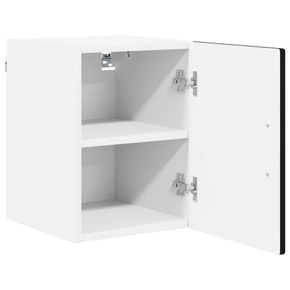 Wall Cabinet PORTO 2 pcs Black 30 x 31 x 40 cm Engineered Wood