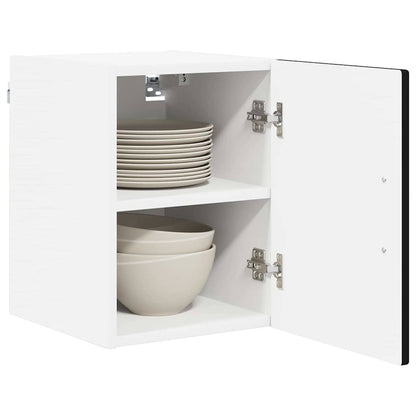 Wall Cabinet PORTO 2 pcs Black 30 x 31 x 40 cm Engineered Wood