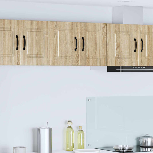 Wall Cabinet PORTO 2 pcs Sonoma Oak Engineered Wood