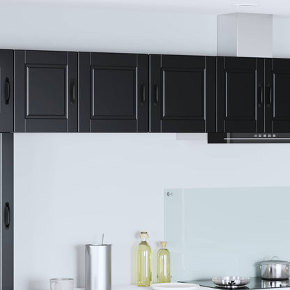 Wall Cabinet PORTO 2 pcs Black 40 x 31 x 40 cm Engineered Wood