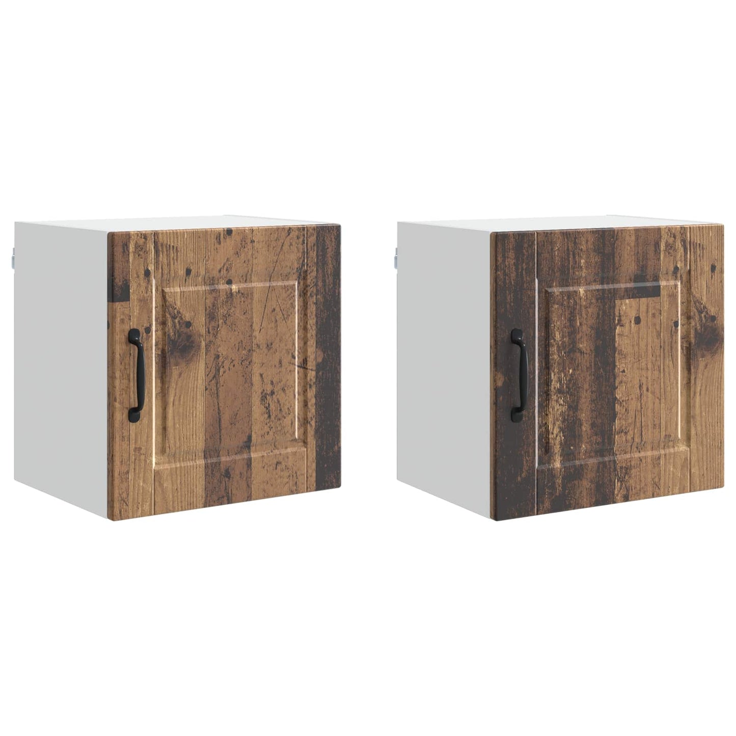 Wall Cabinet PORTO 2 pcs Old Wood 40 x 31 x 40 cm