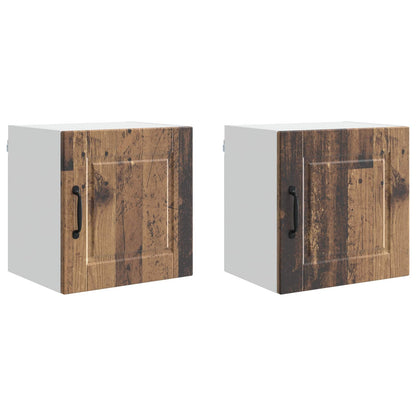 Wall Cabinet PORTO 2 pcs Old Wood 40 x 31 x 40 cm