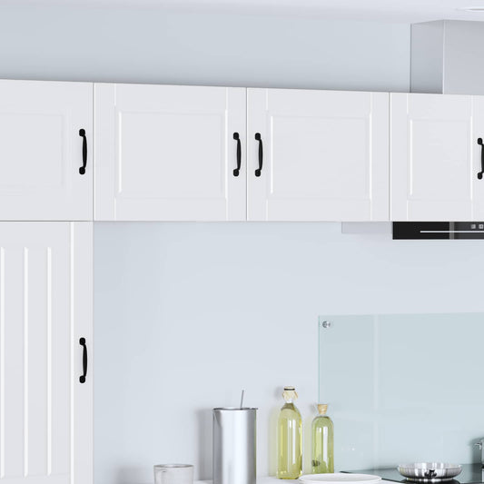 Wall Cabinet PORTO 2 pcs White Engineered Wood