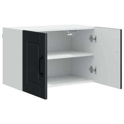 Wall Cabinet PORTO 2 pcs Black 60 x 31 x 40 cm Engineered Wood