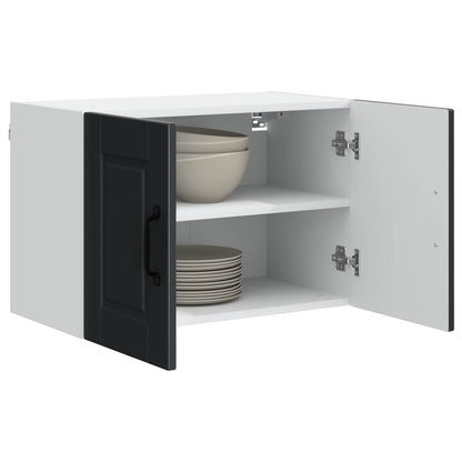 Wall Cabinet PORTO 2 pcs Black 60 x 31 x 40 cm Engineered Wood