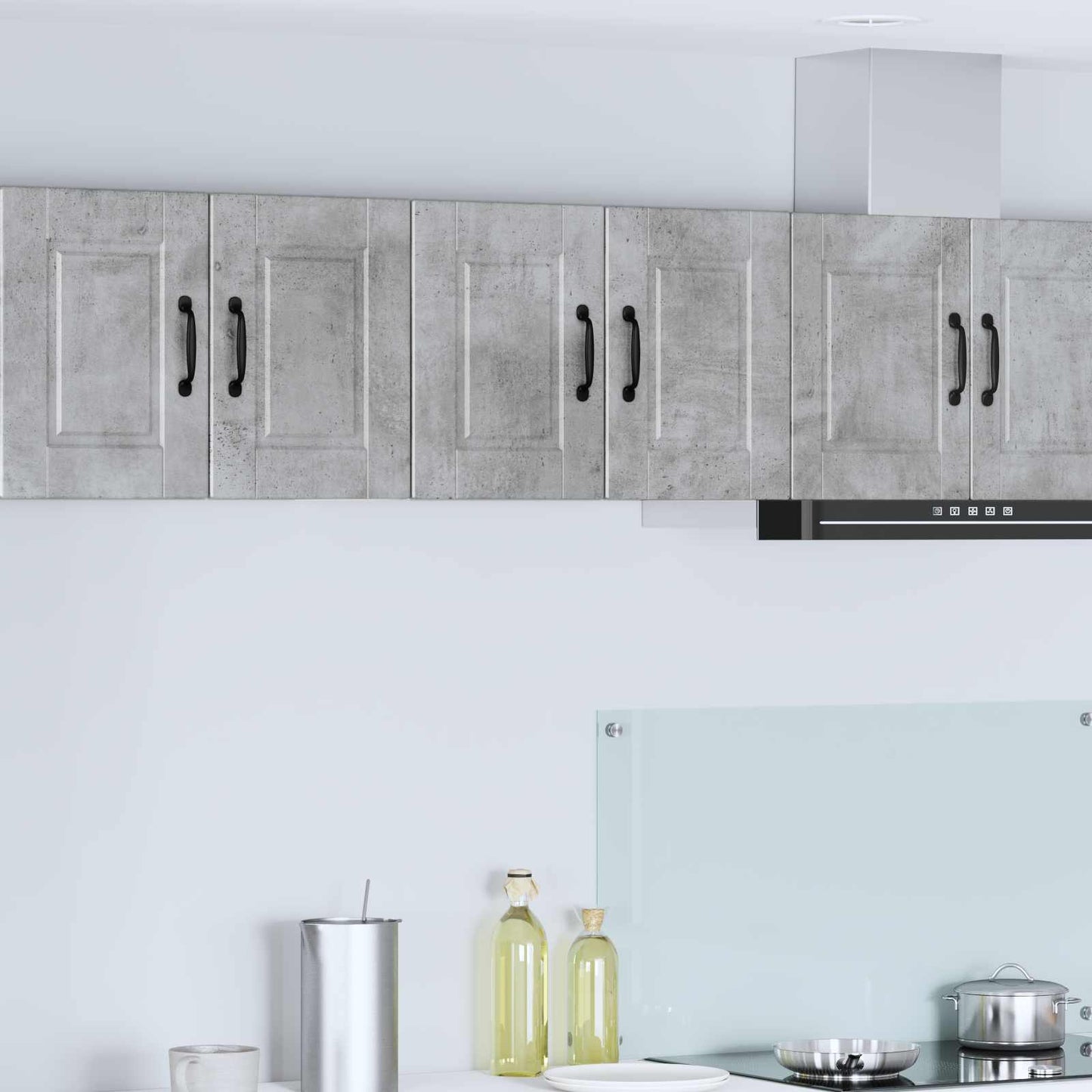 Wall Cabinet PORTO 2 pcs Concrete Grey 60 x 31 x 40 cm