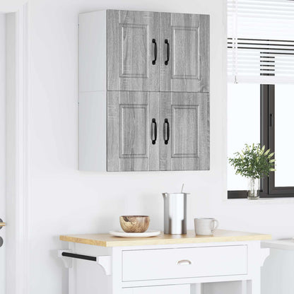Wall Cabinet PORTO 2 pcs Grey Sonoma 60 x 31 x 40 cm