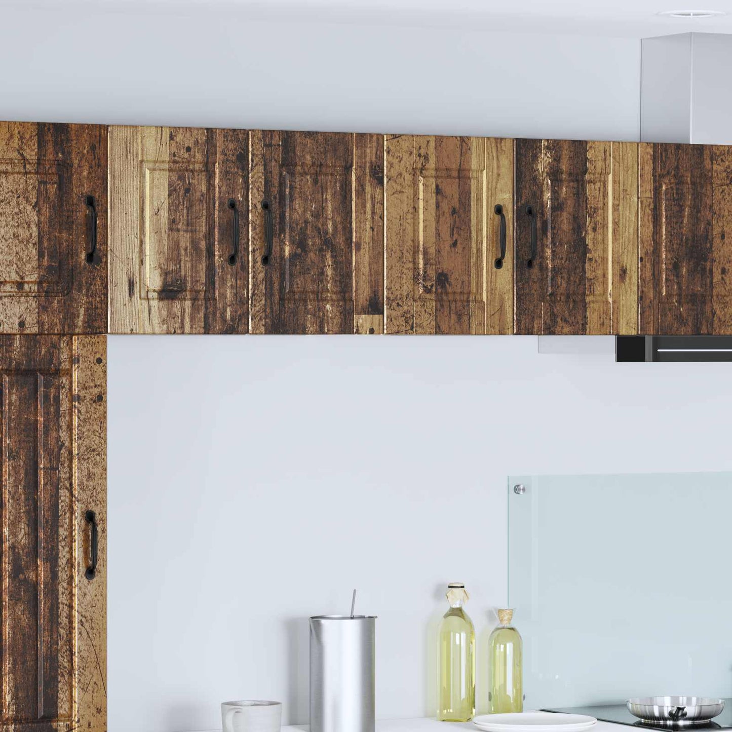 Wall Cabinet PORTO 2 pcs Old Wood 60 x 31 x 40 cm