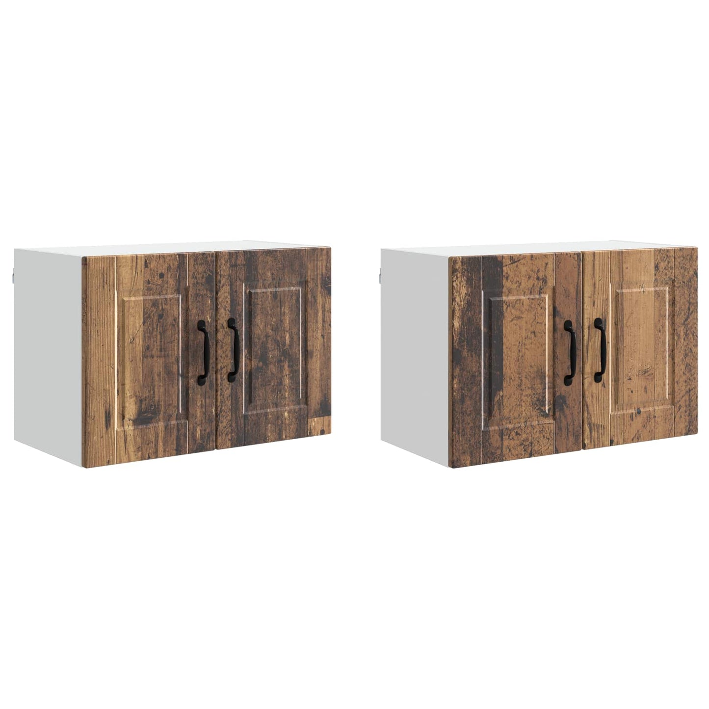 Wall Cabinet PORTO 2 pcs Old Wood 60 x 31 x 40 cm