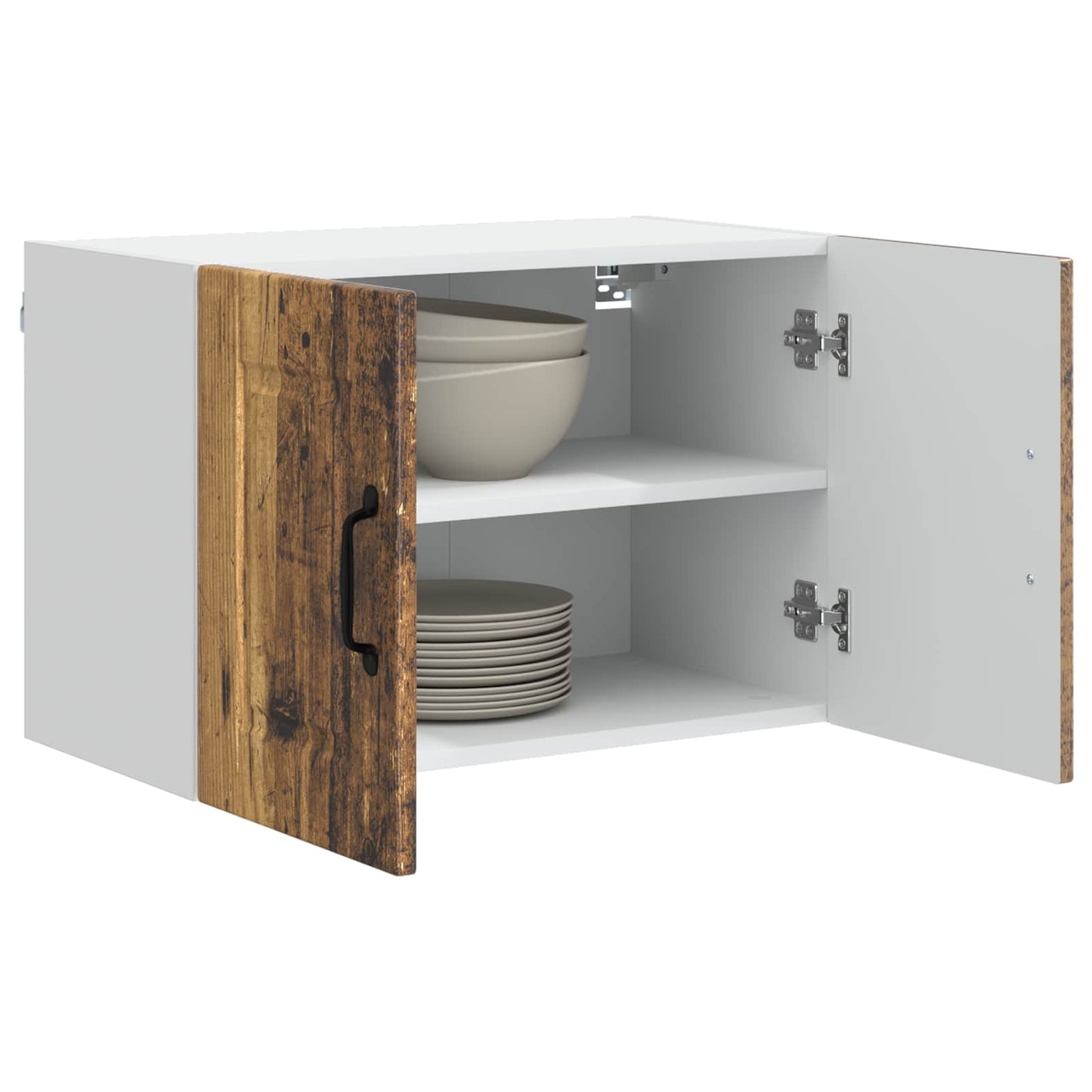 Wall Cabinet PORTO 2 pcs Old Wood 60 x 31 x 40 cm
