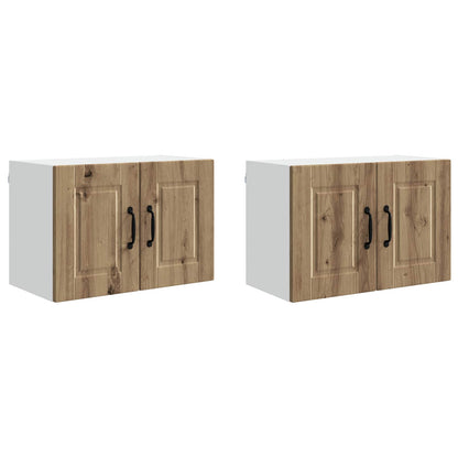 Wall Cabinet PORTO 2 pcs Artisan Oak 60 x 31 x 40 cm