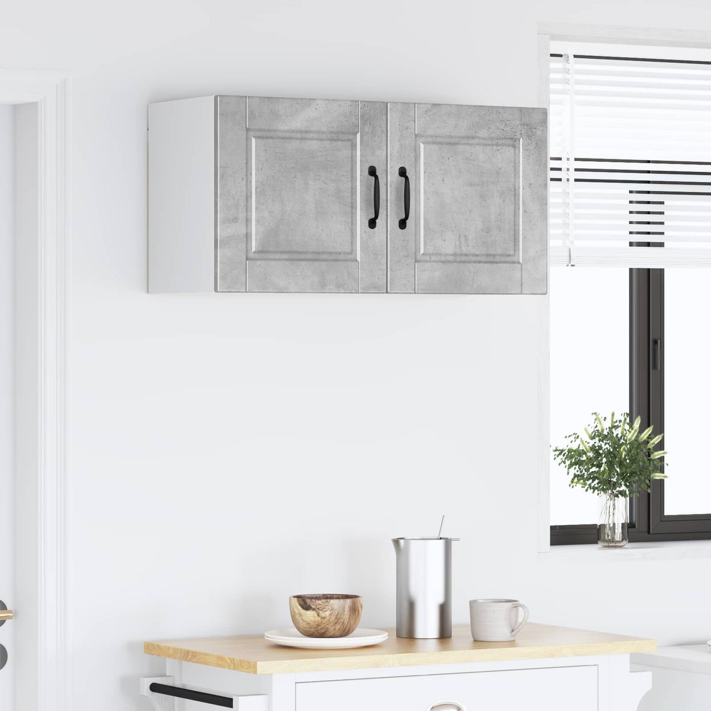 Wall Cabinet PORTO Concrete Grey 80 x 31 x 40 cm