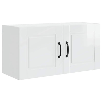 Wall Cabinet PORTO High Gloss White 80 x 31 x 40 cm