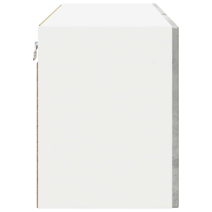 Wall Glass Cabinet PORTO Concrete Grey 80 x 31 x 40 cm