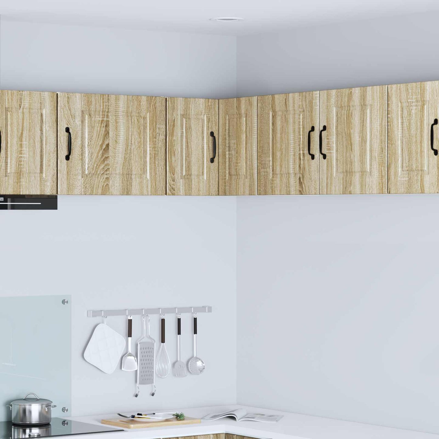 Wall Corner Cabinet PORTO Sonoma Oak 57 x 57 x 40 cm