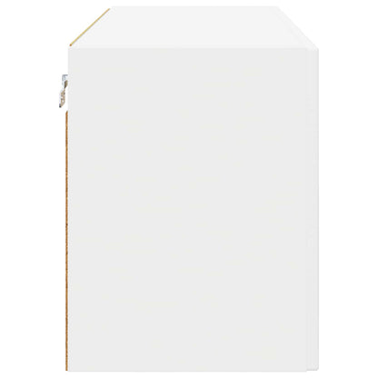 Wall Glass Cabinet PORTO 2 pcs White 60 x 31 x 40 cm