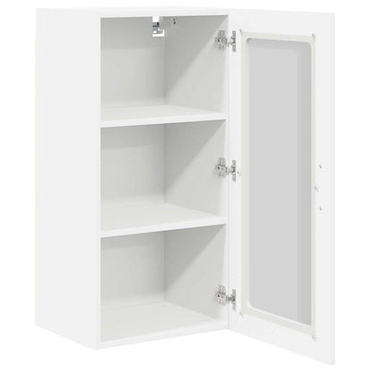 Wall Glass Cabinet PORTO 2 pcs White 40 x 31 x 80 cm