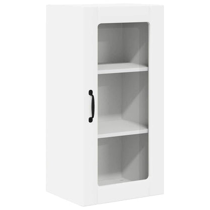 Wall Glass Cabinet PORTO 2 pcs White 40 x 31 x 80 cm