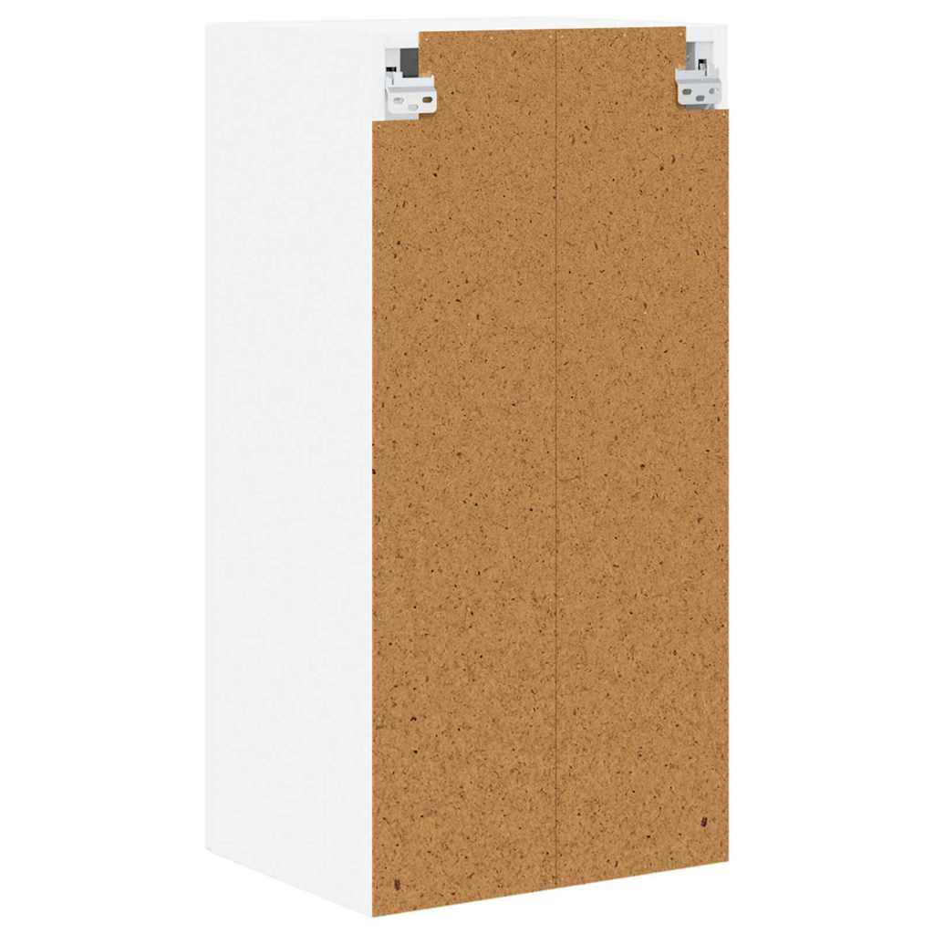 Wall Glass Cabinet PORTO 2 pcs White 40 x 31 x 80 cm