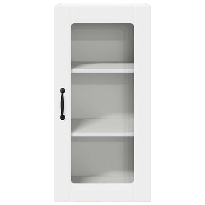 Wall Glass Cabinet PORTO 2 pcs White 40 x 31 x 80 cm