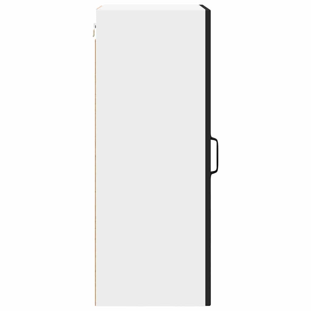 Wall Glass Cabinet PORTO Black 40 x 31 x 80 cm Engineered Wood
