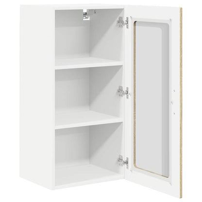 Wall Glass Cabinet PORTO 2 pcs Sonoma Oak 40 x 31 x 80 cm