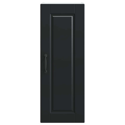 Wall Cabinet PORTO 2 pcs Black 30 x 31 x 80 cm Engineered Wood