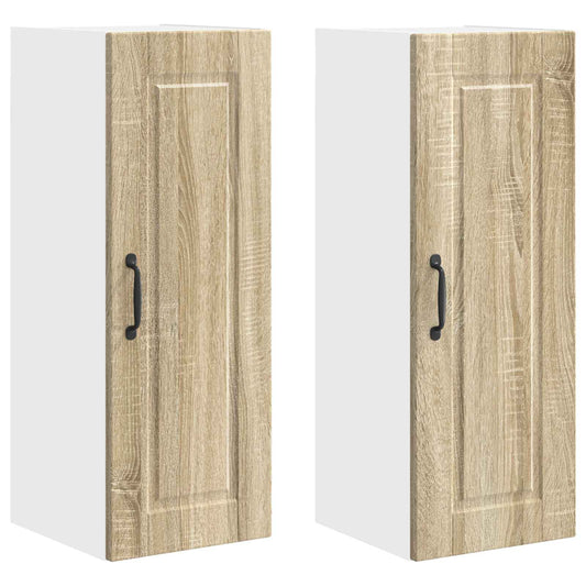 Wall Cabinet PORTO 2 pcs Sonoma Oak Engineered Wood