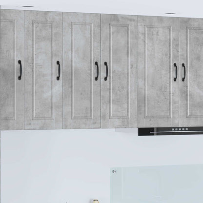 Wall Cabinet PORTO 2 pcs Concrete Grey 30 x 31 x 80 cm
