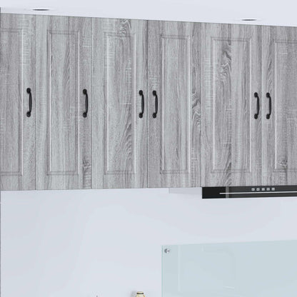Wall Cabinet PORTO 2 pcs Grey Sonoma 30 x 31 x 80 cm