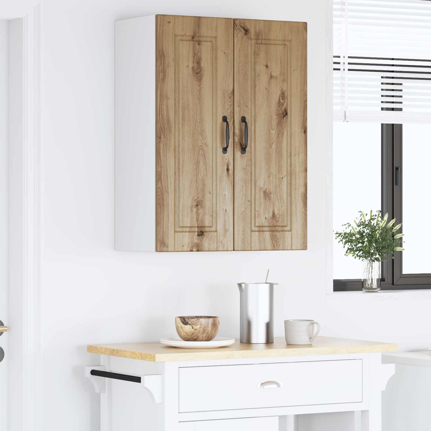 Wall Cabinet PORTO 2 pcs Artisan Oak 30 x 31 x 80 cm