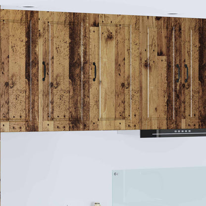 Wall Cabinet PORTO Old Wood 40 x 31 x 80 cm Engineered Wood