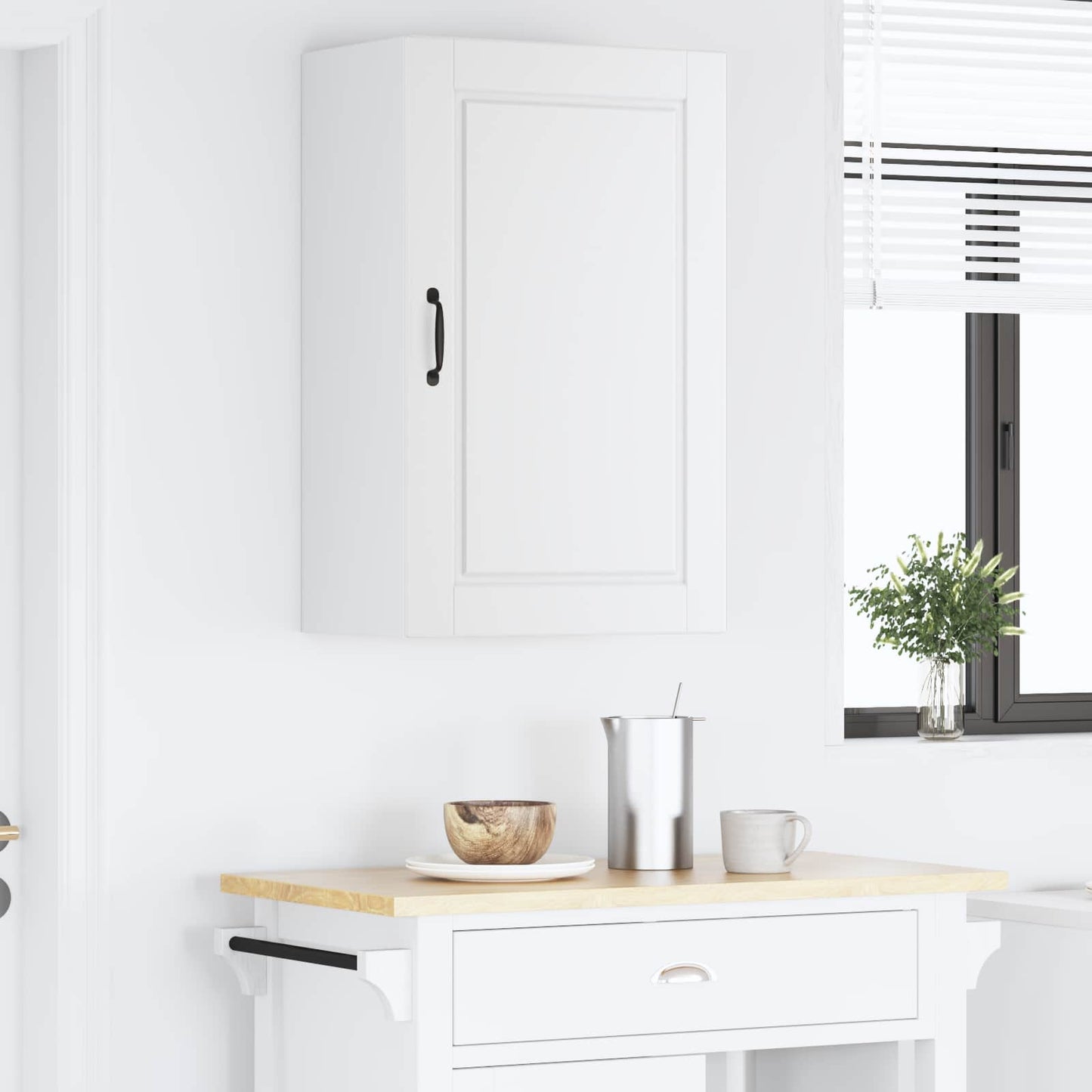Wall Cabinet PORTO White 50 x 31 x 80 cm Engineered Wood