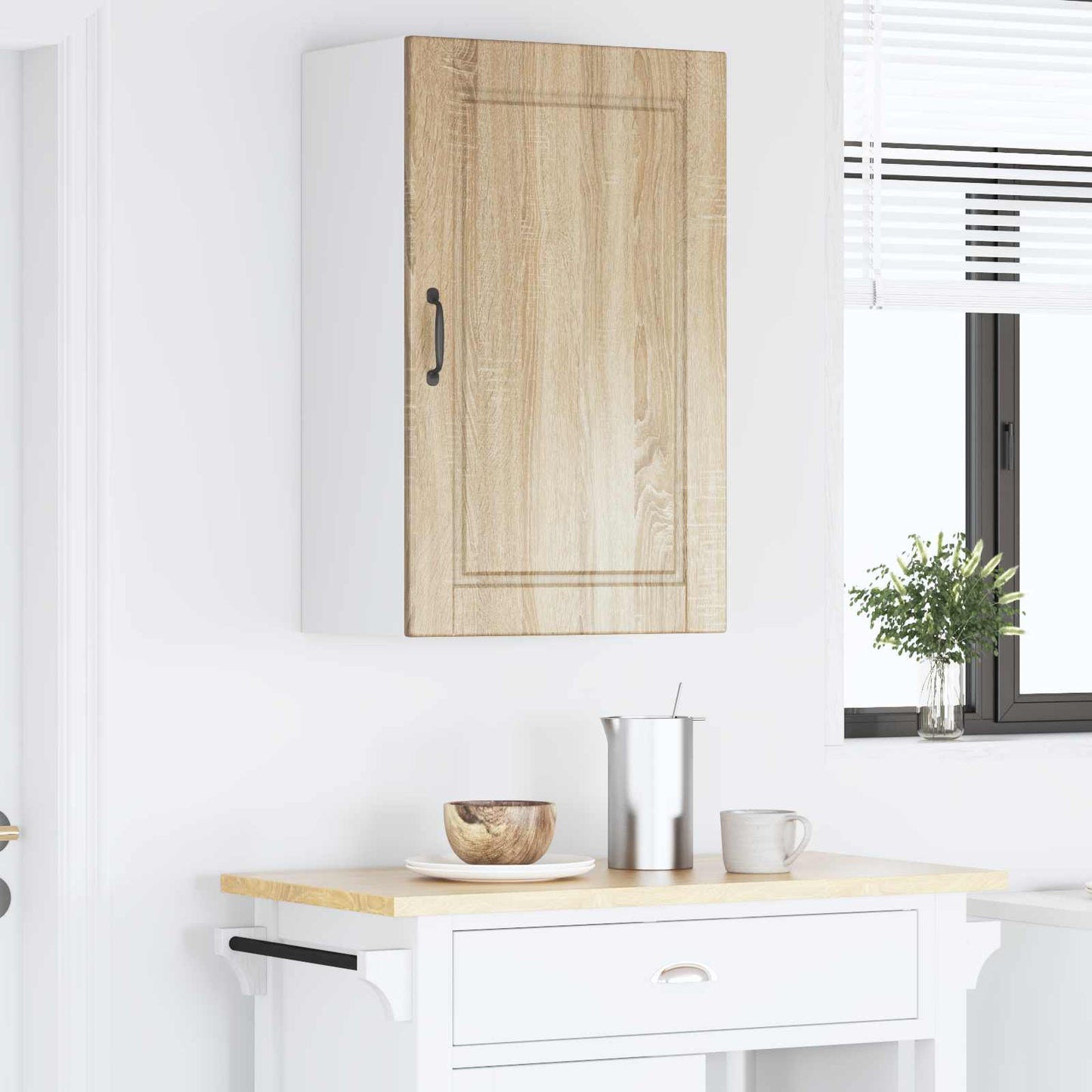 Wall Cabinet PORTO Sonoma Oak 50 x 31 x 80 cm Engineered Wood