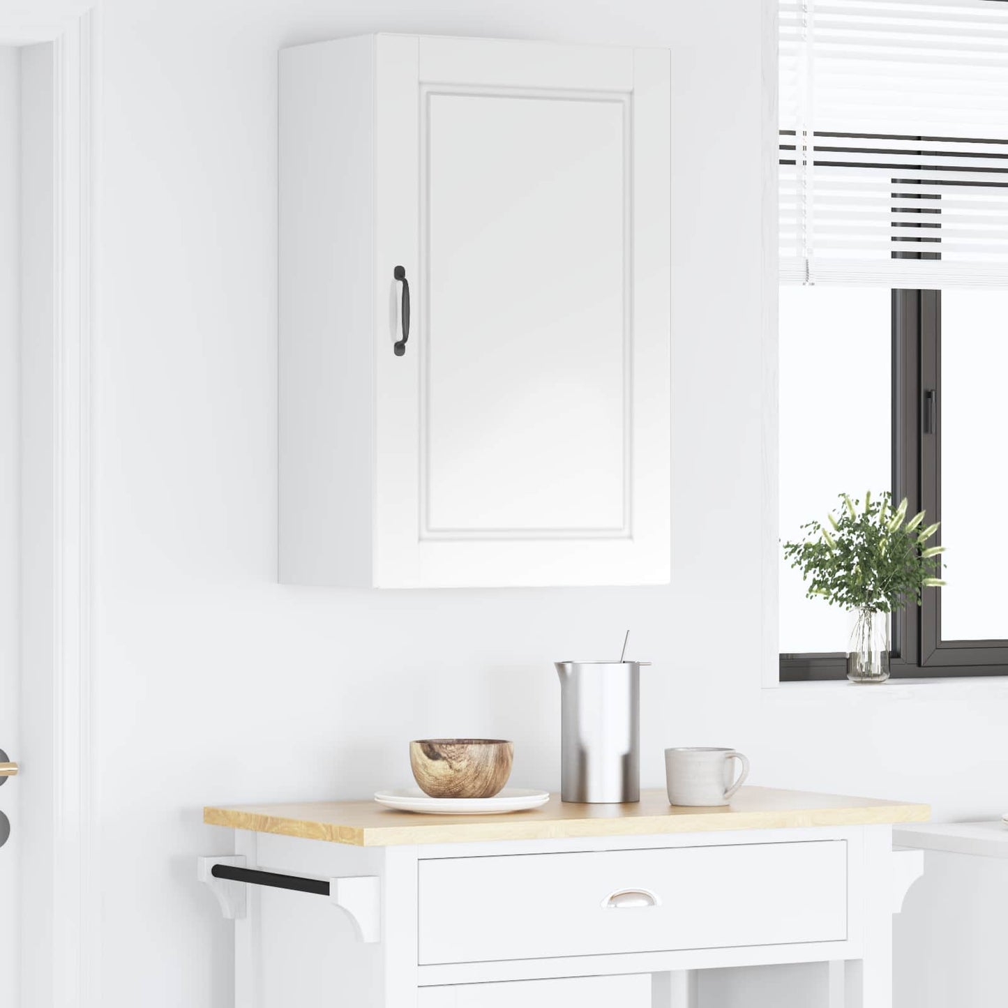 Wall Cabinet PORTO High Gloss White 50 x 31 x 80 cm