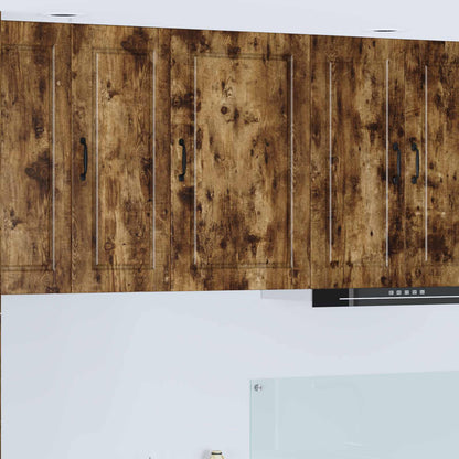 Wall Cabinet PORTO Smoked Oak 50 x 31 x 80 cm Engineered Wood